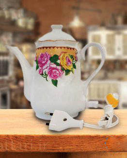 قوری چینی برقی